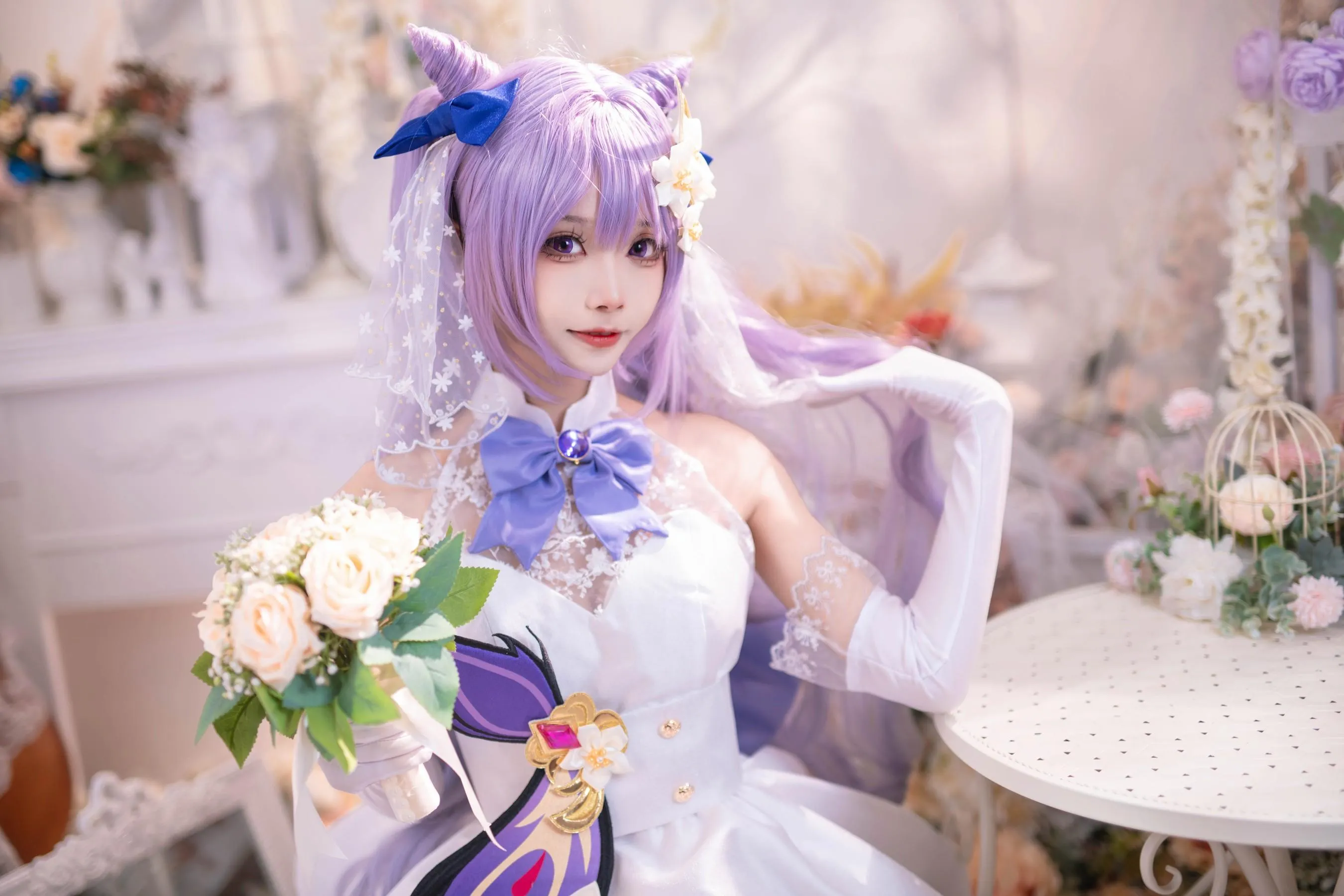 艾西aiwest – NO.02 刻晴花嫁 [40P]插图4